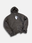 피셔맨 후드 니트패딩 ecrustandard 24fw 오버핏 누빔 : 마레스옴므