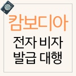 캄보디아 전자비자 접수 대행 : 신흥항공여행사