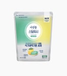 [1+1] 자연퐁스팀워시 식기세척기세제 타블렛55개입 액체 1L 분말 450G : 아서호