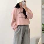 아라 양기모 자수 맨투맨 A0283 : 어썸하비