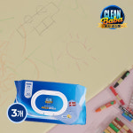 크린바바 얼룩제거 매직티슈 만능클리너 파워도트 다목적 청소티슈 70매, 3팩 : 크린바바