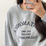 아라 양기모 자수 맨투맨 A0283 : 어썸하비