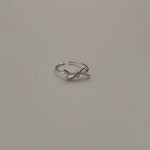 [실버925] 프리사이즈 실버 리본반지 오픈링 : 아뜰리에 라뉘