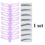 다양한 눈썹 디자인 가드 눈썹 드로잉 카드 8pcs 세트 (A0128) : 용천삼리