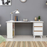 다용도수납 서랍책상 인테리어 대형책상 아이방 중고등학생책상1600 : 미니솔티