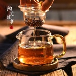다기 다완 꽃잎 제량호 180ml 티포트 내열유리 티팟 유리 아집다기 다관 차호 2 링롱포트 350ml 301mL -400mL 포함 : 신흥유통상사08