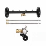 자동차 하부세차기 세차장 청소 분사 화물차량 워셔 1. 블랙워셔 + 기둥 40cm 3개 : 모두모아컴퍼니