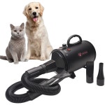 애견 드라이어 에어탱크 강아지 애견용 애견드라이기 펫 드라이기 건조기 반려동물 고배속무단변속기+스크럽+블랙 : 마리 스텔라