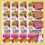 이나바 챠오 스고이 유산균 크런키 고양이사료 3종콤보, 200g, 12개 : 전국구고양이