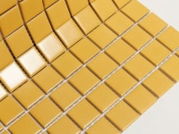 17SI-K2400M 25X25mm(303X303) 무광 노랑 옐로우 모자이크 타일 : 대일도기사 타일 스토어
