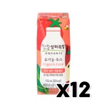매일 상하목장 유기농주스 사과딸기케일 팩음료 125ml x 12개 : 블리스원샵