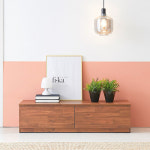 미니멀 낮은거실장 2인가구 슬림거실장 공간연출 1단 거실서랍장1200 : 제임스리빙홈