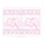 [멜리데이] 딸기리본 블루 단면 바인더대지 : 나봄 상점