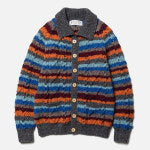 [아테나디자인] ATHENA DESIGNS 2S Collar Striped Cardigan - Mix 1 : 노클레임 NOCLAIM