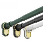 퓨어제이드스톤 워터 가리개 블라인드 간접조명 홀더 화이트벽걸이모노레일2m 레일 원목 무타공 커튼봉 1 굵게 33관경으로 4색 선택 가능... 