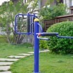 기구 광장 야외 운동 렉 피트니스 놀이터 체육시설 등마사지기 지상 (팽창나사설치) : 천향상사