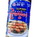 골뱅이 캔 삼포 400g 식자재 업소용 식재료 식당용 대용량 단체 급식용 : 까망몰