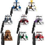 연대 인형 벽돌 스타 미니 임페리얼 로봇 워즈 501 G0119 클론 트루퍼 G0131 조립 스톰트루퍼 피규어 선물 : 퍼줌샵