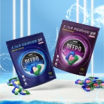 아이러브베베 딥큐 3in1 고농축 캡슐세제 100개 오션브리즈 세탁세제 실내건조 드럼 일반 겸용 : 지앤티클린