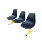 버스 정류장 의자 인테리어 야구장 대기 플라스틱 카페 투명 1인 블루 : FITGOOD