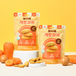 개랑과자 제주동물복지유정란과 유산균이 함유된 반려견 비육류 계란과자 3종 당근, 50g, 1개 : 반려동물 헬스케어 프롬한라