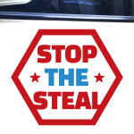 STOP THE STEAL 마크 차량용 스티커 스탑더스틸 STS캠페인 자동차 시트지 : 크레코