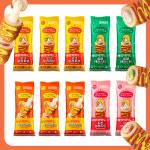 거제 바람의핫도그 4종 모음 10pcs 포크 청양 치킨 치즈 핫도그 맛집 : 바람의핫도그