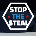 STOP THE STEAL 마크 차량용 스티커 스탑더스틸 STS캠페인 자동차 시트지 : 크레코