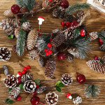 EAJ 테이블 7m 솔잎 2 방울 크리스마스 미니장식 휴일 솔방울등 용품 홀더 장식 MQ-A0884 솔방울 : 이에이룰라