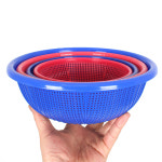 미니 원소쿠리 2P (2호 18cm) 원형 소쿠리 채반 딸기 바구니 야채 과일 세척 : 호수물류