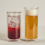 인블룸 심플 원형 이중 카페 유리컵 350ml : 인블룸 : inbloom