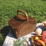 홈데코 [라탄 피크닉 바스켓 (커버형)] 커피 테이블 우드 인테리어 신혼집 소품 선물 소풍 바구니 : 제일조명 공식스토어