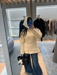 25ss 노카라 수입원단 트위드 자켓 : 더 반함