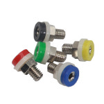 플러그 테스트 커넥터용 황동 바나나 절연 소켓 소형 단자 순수 구리 레드 블랙 블루 20 black 5PCS . : 귤빠숑해