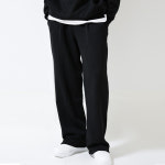 남녀공용 원턱 기모 와이드 일자팬츠 : VERUS