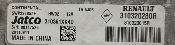 르노삼성 SM7 TCU 310320280R : 주식회사 알비오토