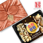 정월 대보름 부럼 세트 소원성취 네가지행복 보자기포장 가족사랑 선물세트 : 견과공장