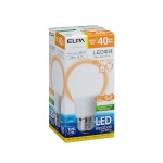 ELPA 엘파 LED전구 일반전구A형 40W형 꼭지쇠직경26mm 전구색 광배광 LDA5L G G5014 : 빅그로우 원