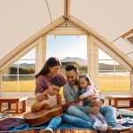 캠핑용 팽창식 텐트, 핸드 펌프가 있는 팽창식 텐트, 간편하게 설치 가능한 팽창식 텐트 하우스, 캠핑 성인용 방수 옥스포드 에어 텐트... 