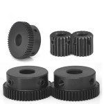 스틸 블랙닝 변속기 스퍼 기어 보어 모듈 37 톱니 피니언 DIY 액세서리 45T 10 12 14 15mm 45 1M 37T 10mm Carbon Steel : 귤빠숑해