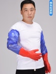 기름 50CM 찔림방지 카센터 작업용 장미장갑 방수 안전 라텍스 방수장갑 가죽 작업장간 : 미주포치