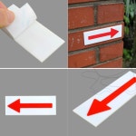 펀코 화살표 표지판 비상구 유도표지 출입구 스티커 방향 피난유도등 : 펀코라이프