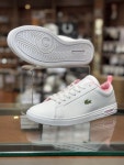 [LACOSTE] 포인트 코트 스니커즈 7-48SFA0123 WHT/LT PNK 여성 : ABC마트메가스테이지광양
