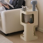 미니협탁 테이블 크림 스타일의 창조적 인 철제 침대 옆 초소형 매우 좁은 선반 작은 가장 : 지지스토어샵