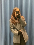 [40%세일] 가니 스트레치 스트라이프 블레이져 F8671 : 런던뉴럽걸