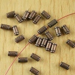 구리 톤 가공 스페이서 비즈, h2180, 100 개, 6 1x3 2mm : 웨스트힐3