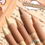 카피 바라 젤 펜 세트 금속 만화 패치 볼포인트 블랙 컬러 잉크 필기 학교 A7629 0.5mm 5 5pcs pens set : 이트렌디하우스