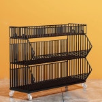 편의점 진열대 과자 마트 진열장 철제 매대 펜트리 수납장 팬트리 디스플레이 철제선반 약국 블랙 5 층 60 x 45 x 140 : 라이징컴퍼니RS