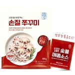 어찬반상 자연산 손질 통 쭈꾸미 200마리 숯불매콤소스6팩 : 엘로컴