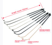 팁 달린 금속 안경 선글라스 암 안경 교체 다리 골드 실버 블랙 건 3028 듀얼 : 루비타직구